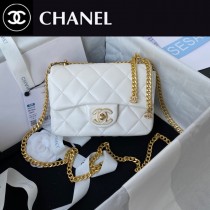 Chanel AS3113-06  香奈兒原單 最新款 琺瑯扣系列 配經典小羊皮