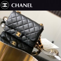 Chanel 3215香奈兒原單新款大号粗鏈條腋下包小羊皮復古五金
