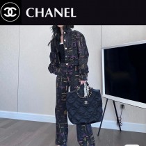 Chanel 99149 香奈兒原單黑色尼龍MAX購物袋