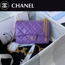 Chanel AS3114-04  香奈兒原單 最新款 琺瑯扣系列 配經典小羊皮