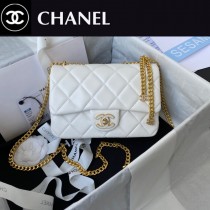 Chanel AS3114-03  香奈兒原單 最新款 琺瑯扣系列 配經典小羊皮