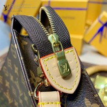 M47546-01  老花化妝包配肩帶 手包斜挎包系列 Monogram帆布盥洗袋
