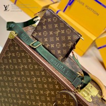 M47546-02  老花化妝包配肩帶 手包斜挎包系列 Monogram帆布盥洗袋
