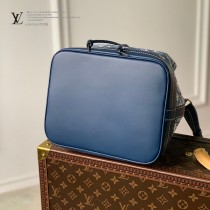 M59606 LV原單藍色牛仔 本款 Petit Noé 水桶包取材砂洗效果 Monogram 提花丹寧布