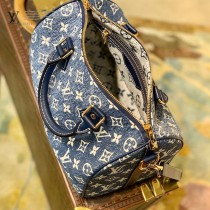 M59609 LV原單牛仔藍 Speedy Bandouliere 25 手袋