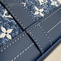 M59606 LV原單藍色牛仔 本款 Petit Noé 水桶包取材砂洗效果 Monogram 提花丹寧布