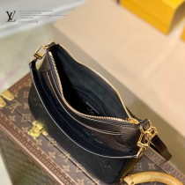 原單M46002黑色 Bagatelle BB 手袋令 Monogram 圖案歷經印花和壓印工藝