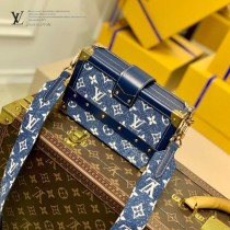 M59717藍色牛仔全鋼五金LV原單新款 Petite Malle 盒子包