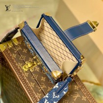 M59717藍色牛仔全鋼五金LV原單新款 Petite Malle 盒子包