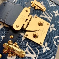 M59717藍色牛仔全鋼五金LV原單新款 Petite Malle 盒子包