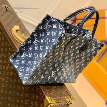 M59608 LV原單牛仔藍 ONTHEGO購物袋