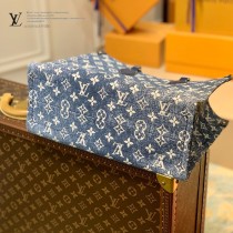 M59608 LV原單牛仔藍 ONTHEGO購物袋