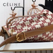 191142-001   CELINE 賽琳原單TRIOMPHE 刺繡織物抽繩包水桶包