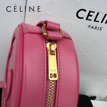 198603-02   CELINE賽琳 原單CUIR TRIOMPHE 光滑牛皮革橢圓形手袋月餅包