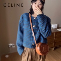 198603-01   CELINE賽琳 原單CUIR TRIOMPHE 光滑牛皮革橢圓形手袋月餅包