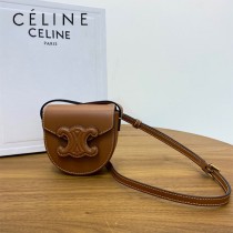 CELINE賽琳  原單新品上線Cuir Besace迷你馬鞍包 迷你尺寸