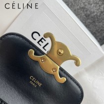 101513-01  CELINE賽琳 原單TRIOMRHE 迷你亮澤牛皮革手袋耳機包牛皮革