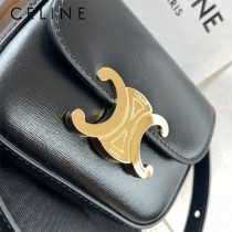 101513-01  CELINE賽琳 原單TRIOMRHE 迷你亮澤牛皮革手袋耳機包牛皮革