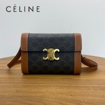 CELINE賽琳 原單TRIOMPHE Woc老花信封包