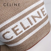 CELINE賽琳 原單BUCKET 16 羊毛紡織面料配牛皮革手袋