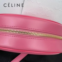 198603-02   CELINE賽琳 原單CUIR TRIOMPHE 光滑牛皮革橢圓形手袋月餅包