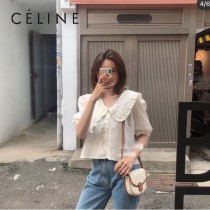 196702-01  CELINE賽琳 原單BESACE迷你標誌印花和牛皮革手袋