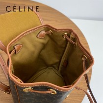 CELINE賽琳 原單早春款凱旋門雙肩包 超實用凱旋門帆布印花雙肩包