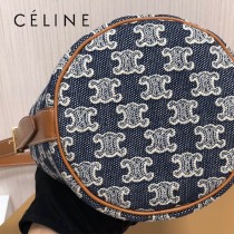 191142-003   CELINE 賽琳原單TRIOMPHE 刺繡織物抽繩包水桶包
