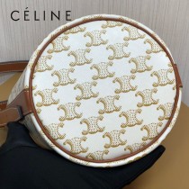 191142-02  CELINE 賽琳原單TRIOMPHE 印花抽繩包水桶包