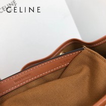 CELINE賽琳 原單早春款雙肩包 背包老花復古 抽繩設計