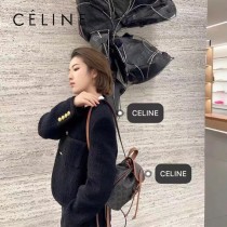 CELINE賽琳 原單早春款凱旋門雙肩包 超實用凱旋門帆布印花雙肩包