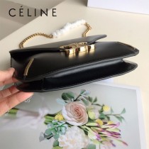 CELINE賽琳 原單BESACE TRIOMPHE亮澤牛皮革鏈條包