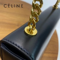 CELINE賽琳 原單春夏新款 新出皮扣链条腋下包