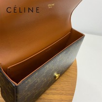 CELINE賽琳 原單春夏新款 新出皮扣链条腋下包