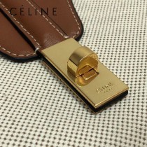 196853 CELINE 賽琳原單TEEN SOFT 16 帆布配牛皮革手袋