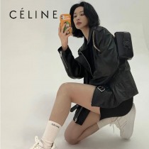 CELINE賽琳 原單春夏新款 新出皮扣链条腋下包