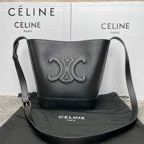 198243-01  CELINE賽琳 原單春夏新品CUIR TRIOMPHE小號光滑牛皮水桶包