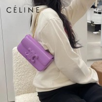 CELINE賽琳 原單春夏新款 新出皮扣链条腋下包