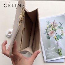 CELINE賽琳 原單BESACE TRIOMPHE亮澤牛皮革鏈條包