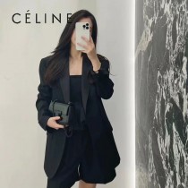 CELINE賽琳 原單春夏新款 新出皮扣链条腋下包