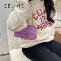 CELINE賽琳 原單春夏新款 新出皮扣链条腋下包