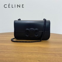 CELINE賽琳 原單春夏新款 新出皮扣链条腋下包