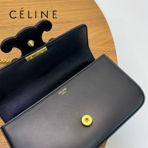 CELINE賽琳 原單春夏新款 新出皮扣链条腋下包