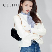 CELINE賽琳 原單春夏新款 新出皮扣链条腋下包