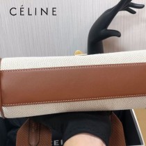 196853 CELINE 賽琳原單TEEN SOFT 16 帆布配牛皮革手袋