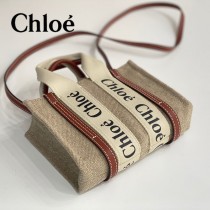 Chloe 最新原單Tote Bag Woody mini 迷你肩帶款