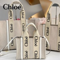 克洛伊Chloe Woody 托特包原單单宁布小號肩帶款