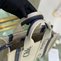 克洛伊Chloe Woody 托特包原單单宁布小號肩帶款