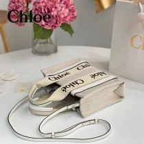 克洛伊Chloe Woody 托特包原單单宁布小號肩帶款