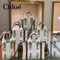 克洛伊Chloe Woody 托特包原單单宁布小號肩帶款